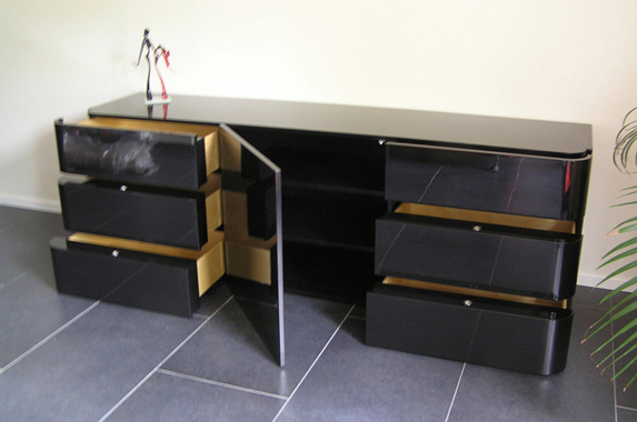 Dressoir zwart design op maat