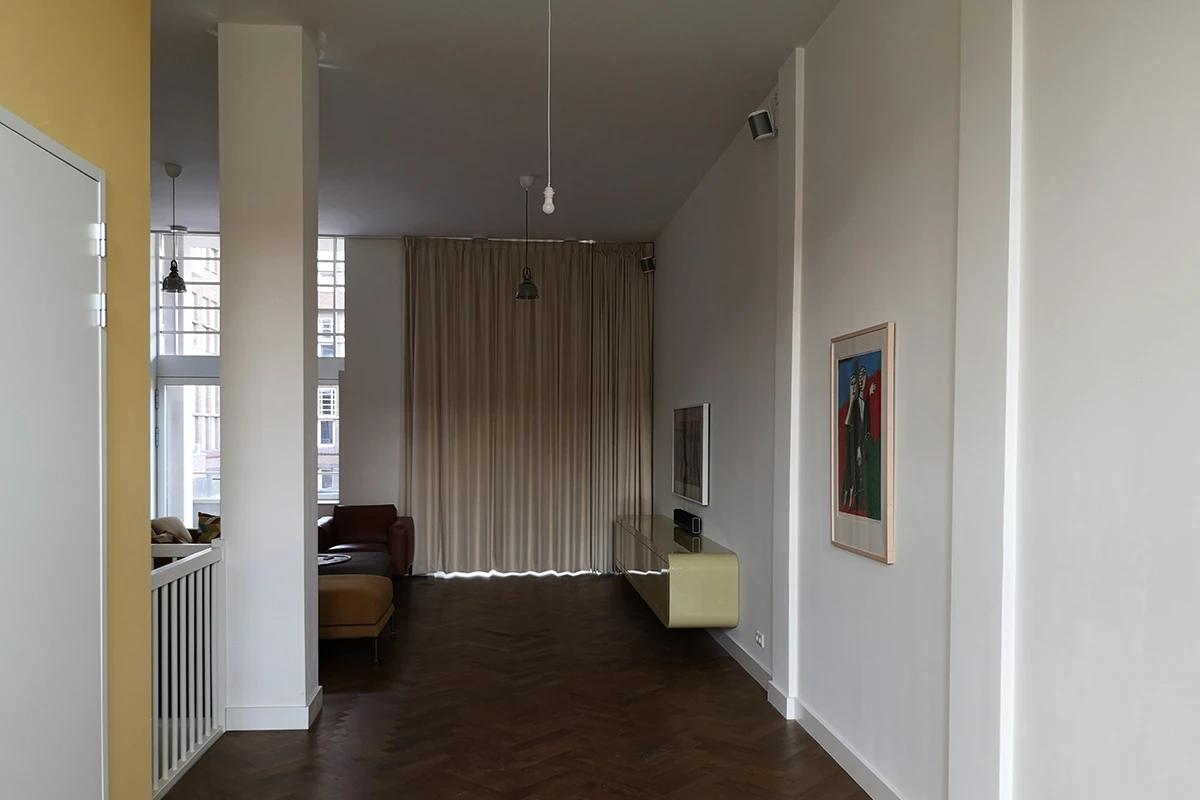 Hangende laden kast design groen ronde corpus
