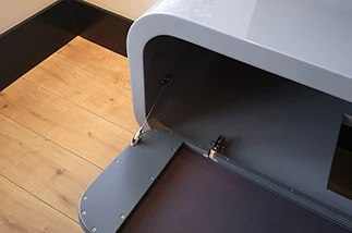 36mm corpus kast uitgerust met luidspreker doek