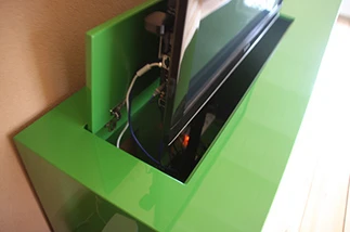 tv kast voorzien van tv lift op maat